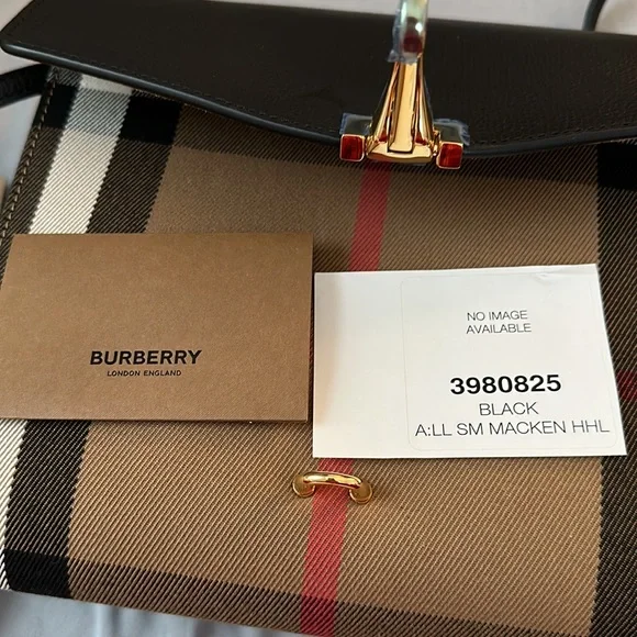 Burberry Macken House Check Derby Leather Crossbody bag - Picture 3 of 13